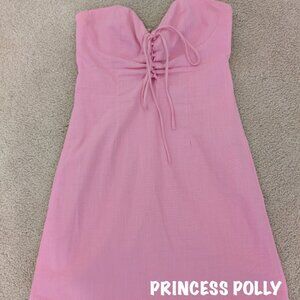 PRINCESS POLLY MINI STRAPLESS DRESS PINK STARLETTE